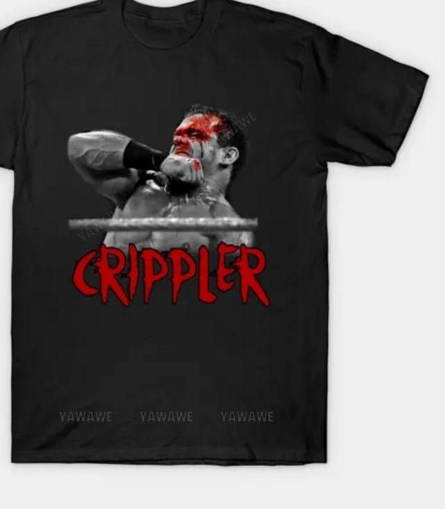 Adult tee tops teenager  tee shirt Chris Benoit Crippler T Shirt brand casual short sleeve for men mens summer tshirt