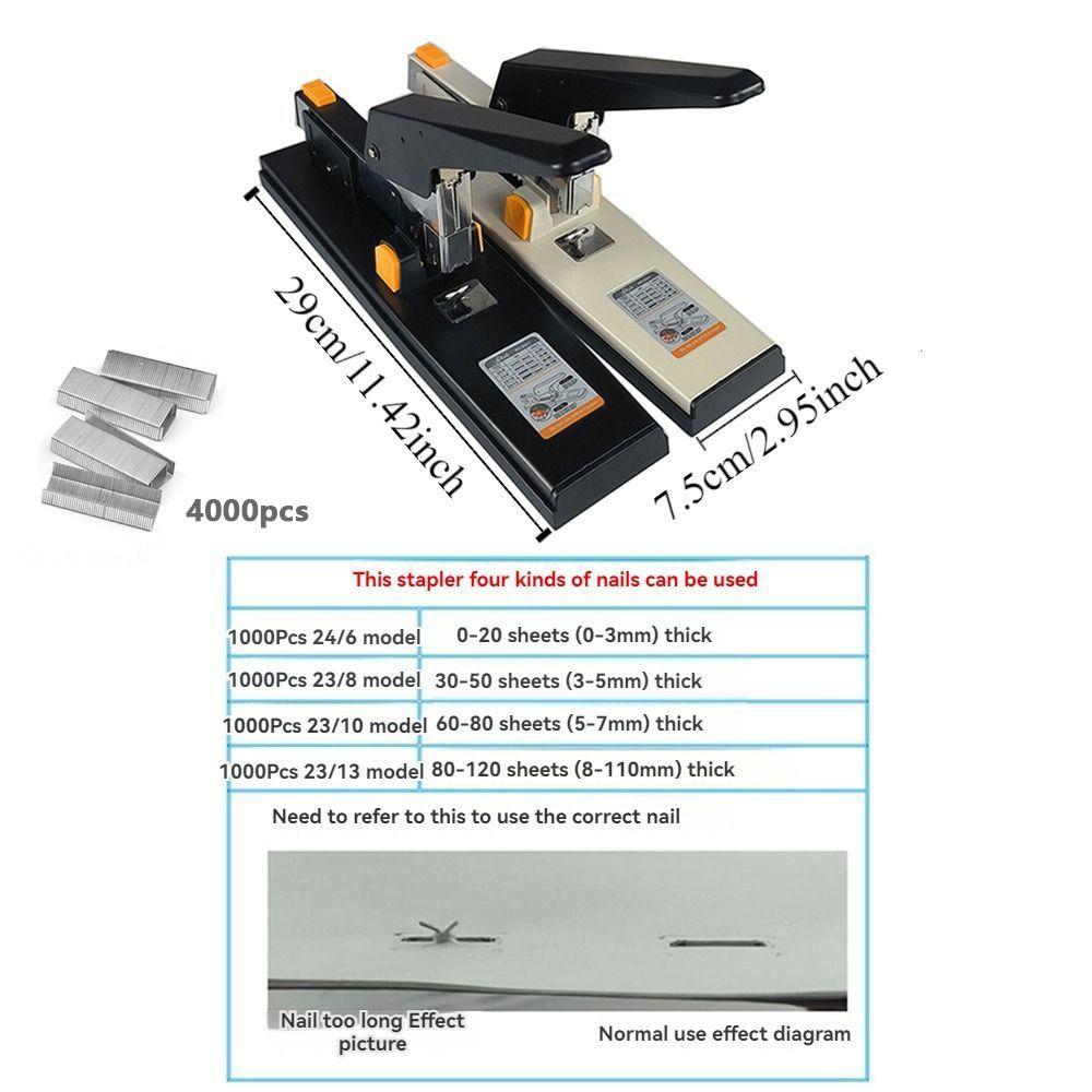 Multifunction Hand Operated Staple Pop-up Type Paper Stapling Machine Heavy Duty Stapler  Business