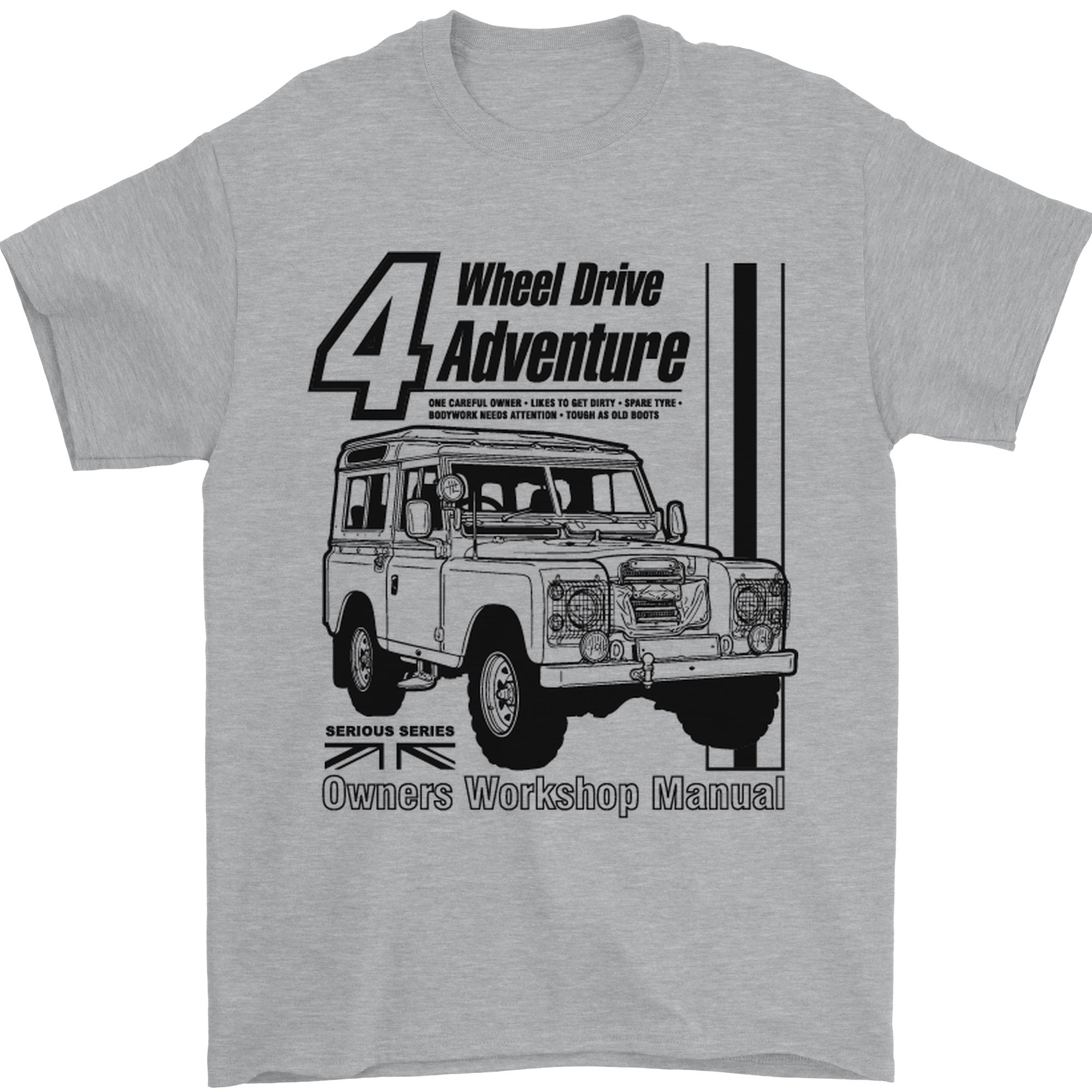 4 Wheel Drive Adventure 4X4 Off Road Mens T-Shirt 100% Cotton XXXXL
