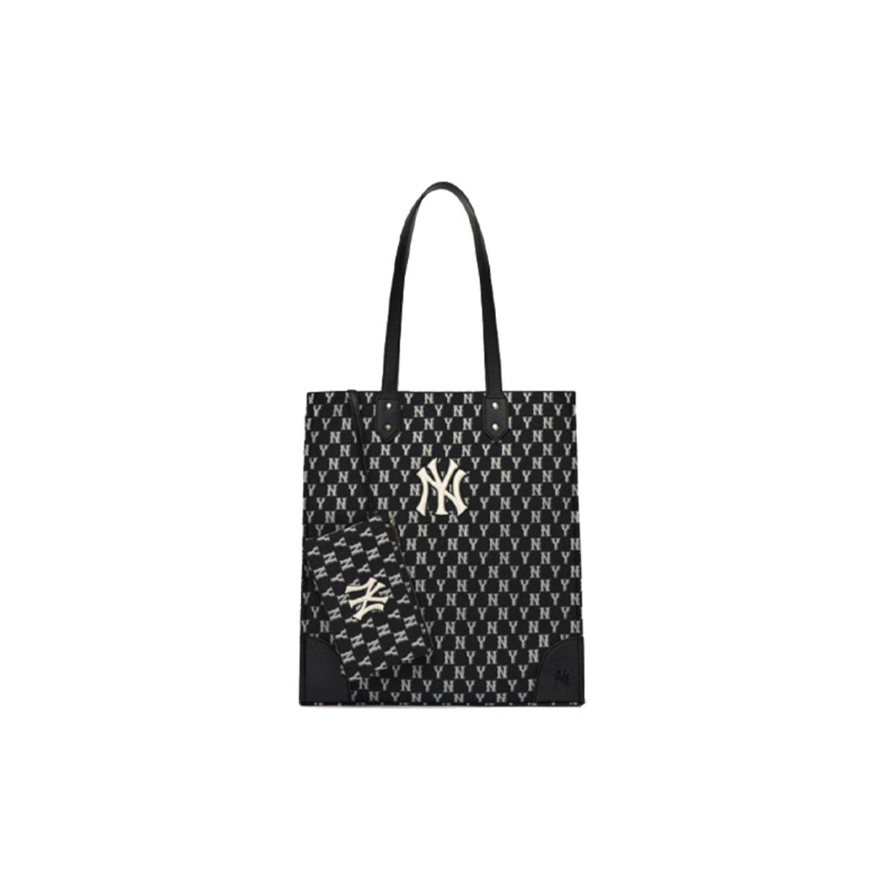 

New MLB Monogram Collection Polyester Combo Bag Tote Bag Shopping Bag Shoulder Bag Handbag Large Size Unisex Black 3AORL031N-50BKS 35.1*8.1*39.1CM