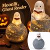 Moon Book Night Light - Decorative LED Book Shaped Night Light for Bedroom Bookshelf Home Decor