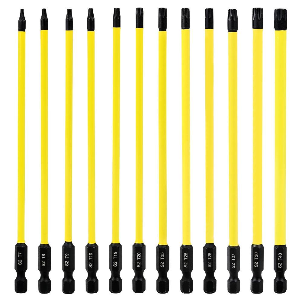 

12pcs/set 150mm Six-Point Star Torx Bit T7-T40 Screwdriver Bit Electric Appliance