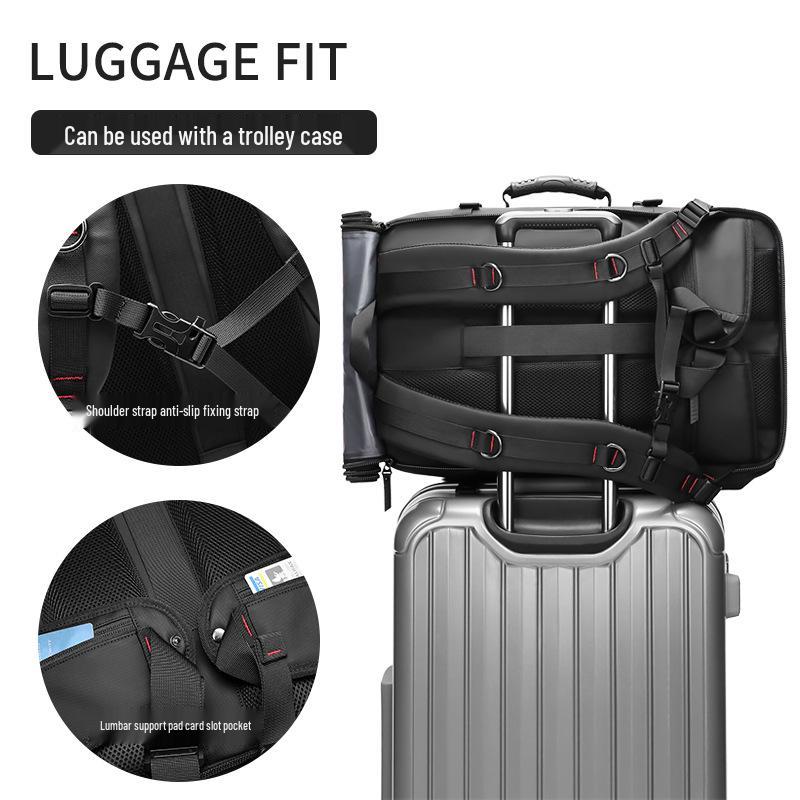 Herren Rucksack mit großem Fassungsvermögen, Diebstahlschutz, für Laptop und Reisen, für Outdoor und Business.