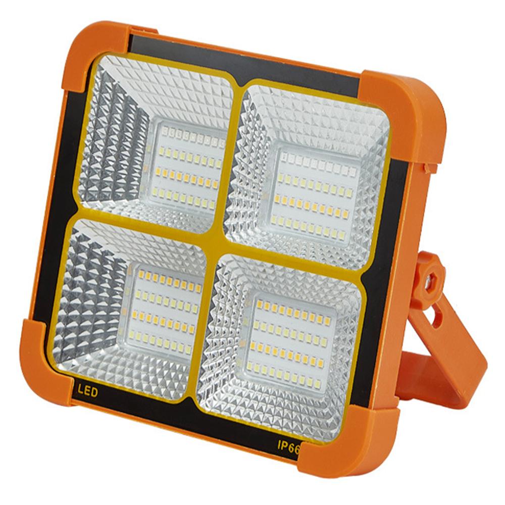 

Small 4 Grid 4500W Solar 2835 LED Light Outdoor Camping Rechargeable Floodlight Super Bright Emergency Lamp A