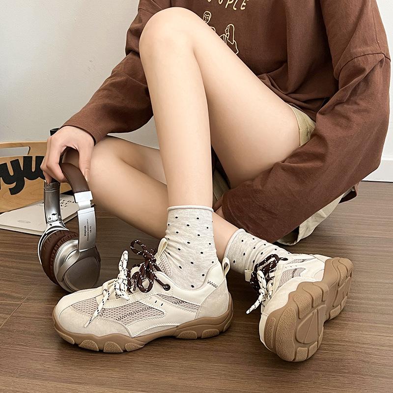 

2025 new retro German training shoes women s versatile casual sports shoes student Forrest Gump shoes women s single shoes women s shoes 35