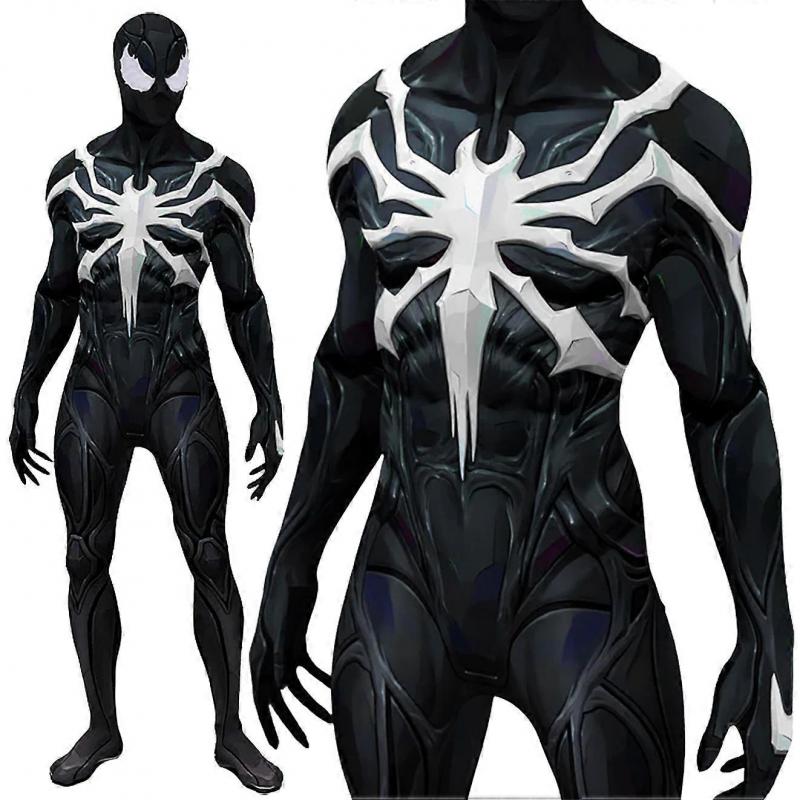 Marvel Rivals Cosplay Bully Symbiote Venom Kostium Spidermana Kombinezon Spandex 3D Drukowany Kombinezon Zentai Strój Halloween Dorosły Dzieci