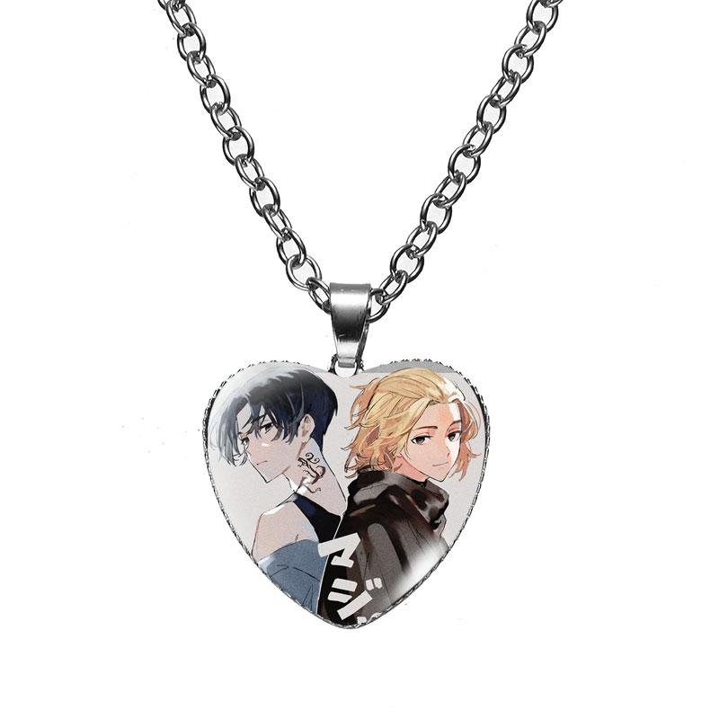 

Ожерелье в виде сердца Мстителей Токио Токио Мстители Ханагаки Будо персонаж косплэй стеклянный круглый кулон мужские ювелирные изделия в стиле аниме China