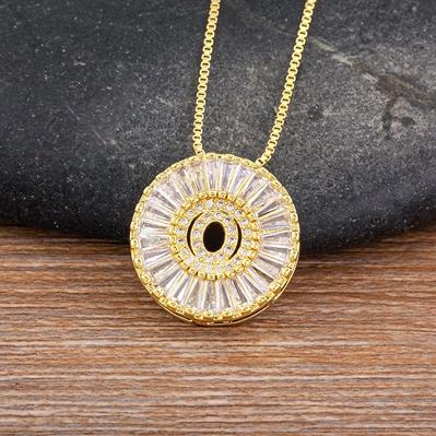 Nidin Name Initials A-Z 26 Zircon Letters Necklace Gold Color Alphabet Clavicle Chain Choker For Women Pendant Collar Jewelry