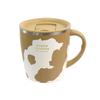 Sabu Nyao Stainless Steel Thermo Mug with Measurement 424212 Markings, Beige, Capacity 430ml,