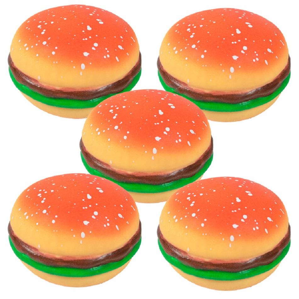 Needoh Popular Funny Simulation Hamburgers Slow Rising Toy Accessory Stress Easing Toys Decompression Squeezing Office Gift