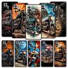 Colors Vintage Motorcycle Painted Phone Case Cover for Redmi 14C 13C 12 10C Note 14 13 12 10 11 Pro Plus K40 K50 Pro 5G Soft TPU