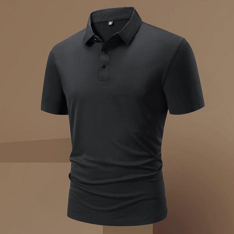 Summer Ice Silk Mesh Quick-Dry Breathable Men s Casual Polo XL