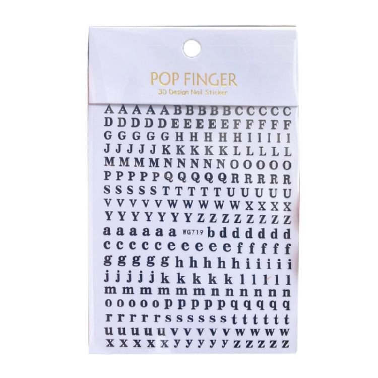 26 Buchstaben Metall Alphabet Aufkleber Kombinations Wort Aufkleber Nagelkunst Aufkleber