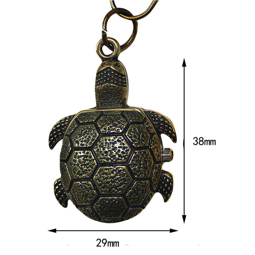 Alloy Turtle Watch Flip Cap Necklace Watch Creative Pocket Watch Gift