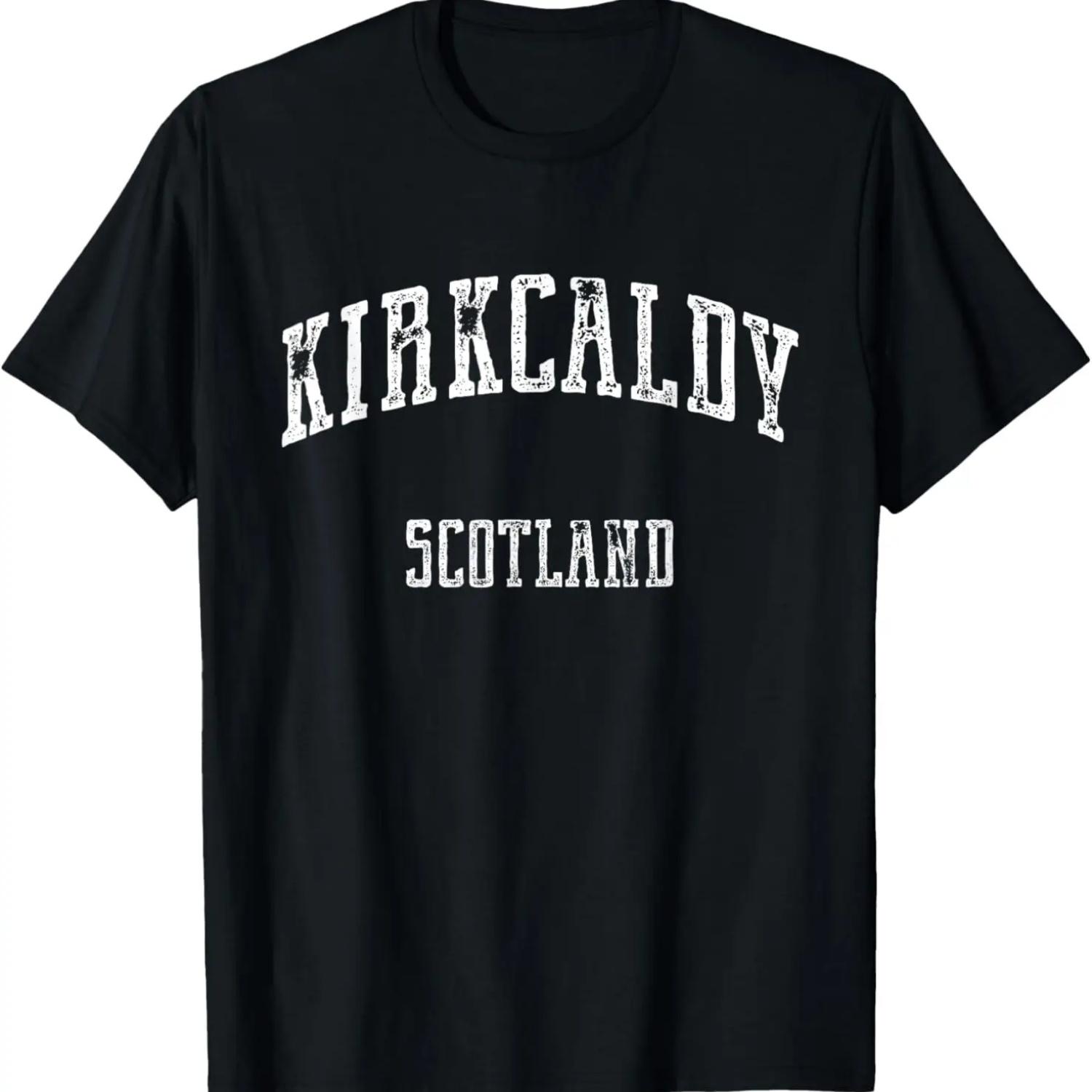 

Kirkcaldy graphic Scotland Vintage print T-Shirt S чёрный
