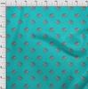 oneOone Cotton Flex Fabric Elephant Block Printed Craft Fabric BTY 40 Inch