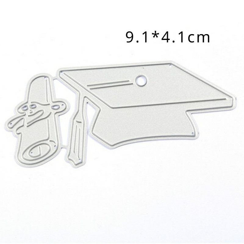 Bachelor Cap Metal Cutting Dies Stencil for DIY Scrapbooking Photo Album Embossing Paper Cards Craft