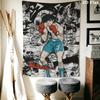 Ashita No Joe Wall Tapestry Aesthetic Wall Hanging Printed Fabric Blanket Decorative Tapestries for Bedroom Living Room Home Decor