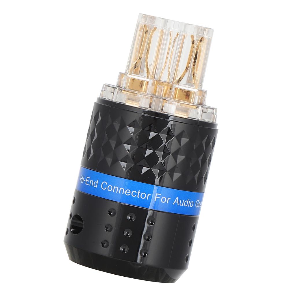 Monosaudio Power Plug Pure Copper 24K GoldPlated Audio Connector Power Plug 100250V(F103G (Female) )