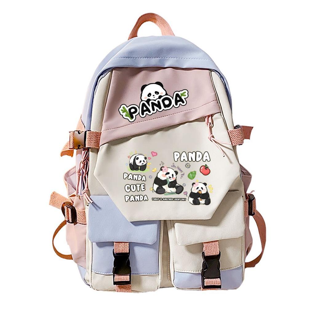 Panda Huahua Surrounding Super Cute Backpack Campus Male and Female Versatile Junior High School Students Elementary School Bags