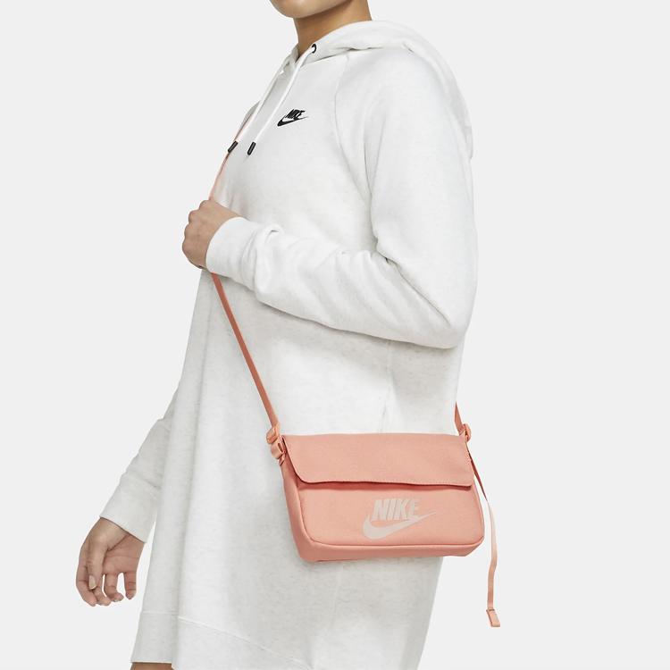 New Nike Canvas Canvas Bag Shoulder Bag Crossbody Bag Regular Unisex Apricot Yellow Pink CW9300-808