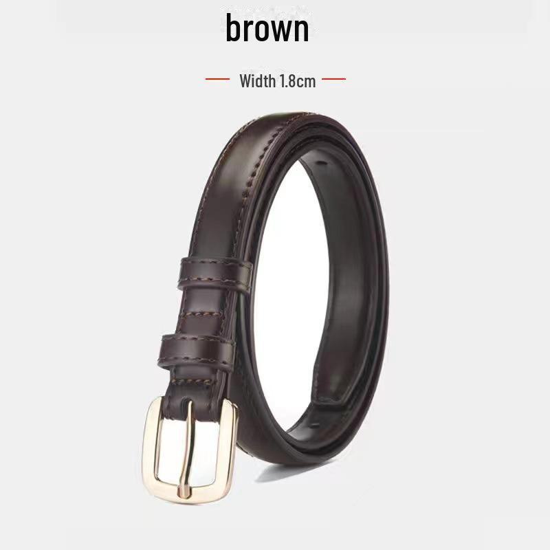 "Retro Korean Style Multi-Color Thin Fashion Belt"