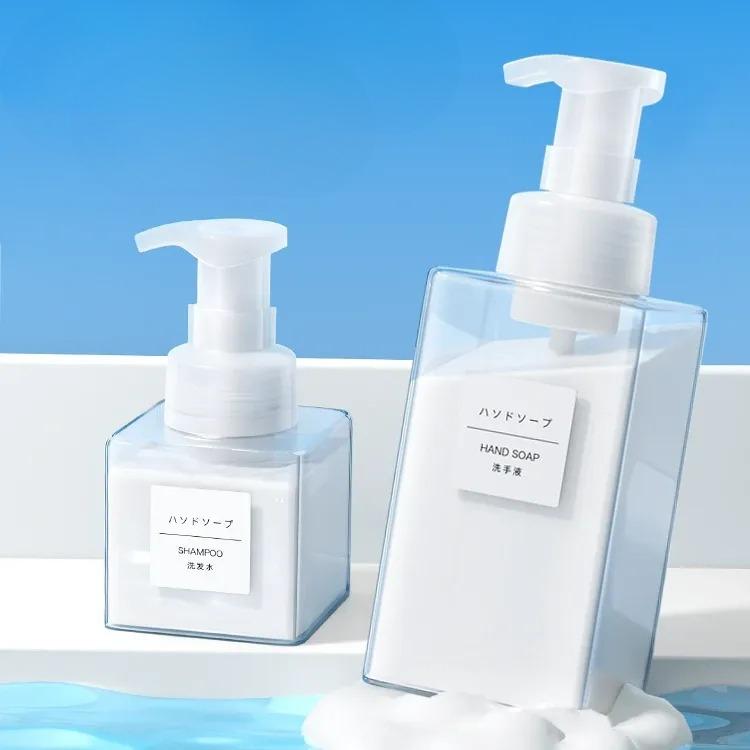 

Foam Bottle Press Lotion Bottle Hand Sanitizer Squeeze Foam Shampoo Foam Bottle 250ML прозорий