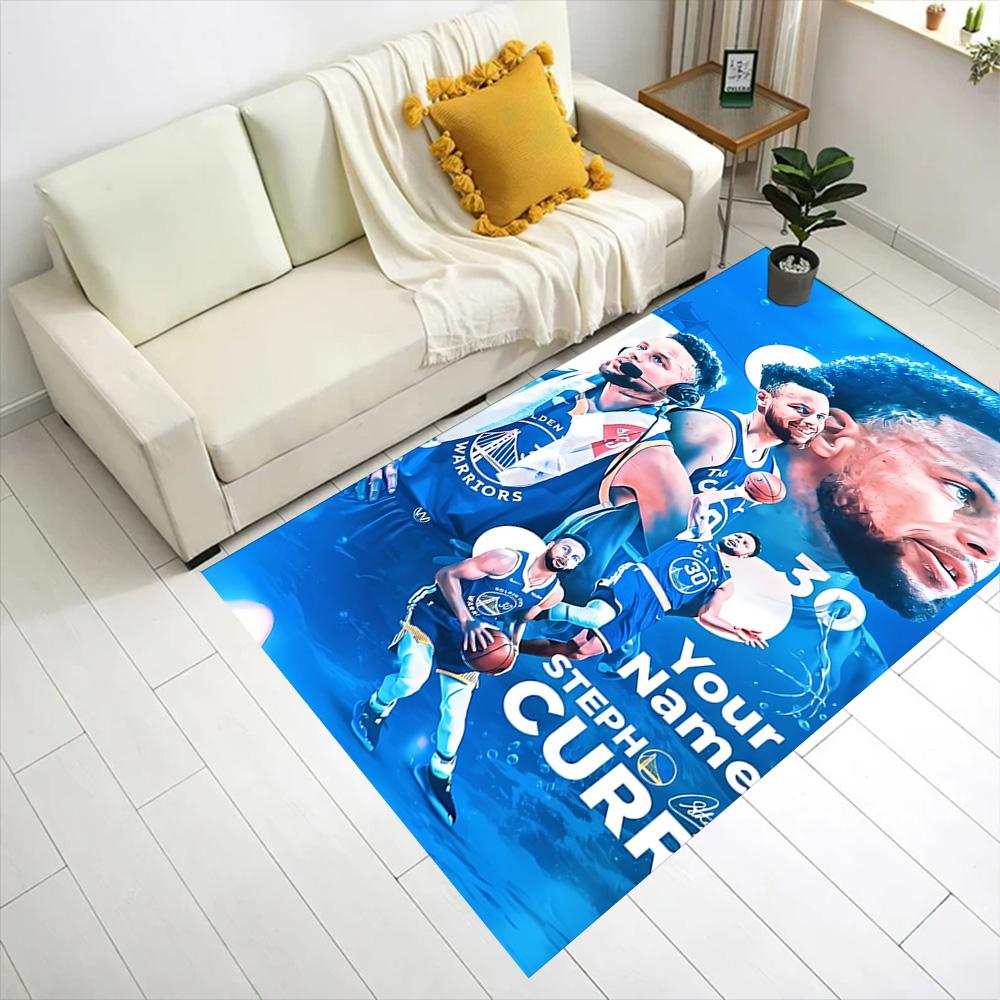 Golden State Warriors Curry Personalized Text Carpet Design for Entryway Game Room Study Room Decorate Room Antislip Carpet Office Home Decor