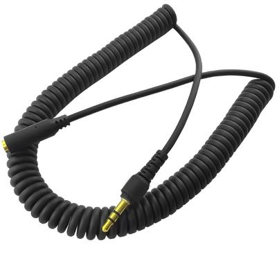3.5mm TRS Female To Male Extension Cable Stereo Coiled Cable for Microphones and Headphones, Durability Headsets Cord