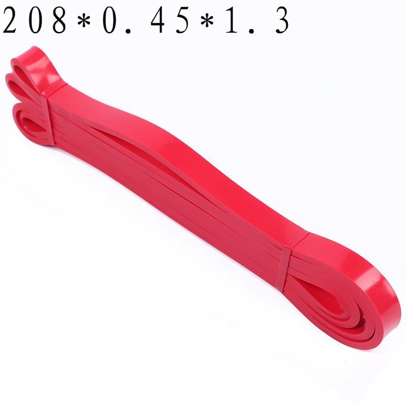 

Сверхмощная латексная резинка для упражнений, эластичная лента для занятий спортом, силовая подтягивающая вспомогательная лента для тренировок, пилатеса, оборудование для фитнеса 208*0.45*1.3cm красный