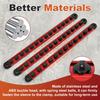 3Pcs Magnetic Socket Organizer Rail Set Stainless Steel  with 12/14 360° Rotatable Removable Clip for Toolbox for Mechanic DIY