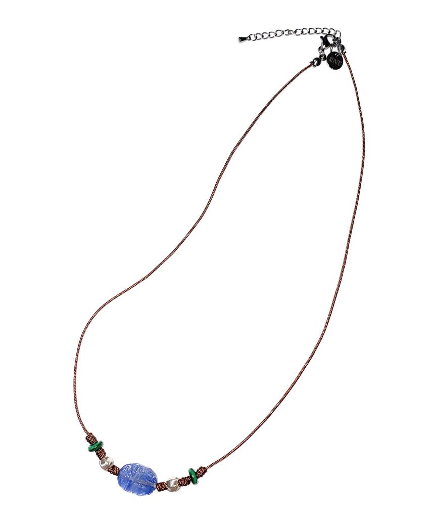 Runds Brown Gemstone Necklace