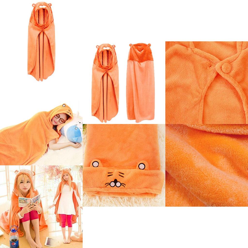 Mājīgs Himouto! Umaru-chan Otaku Cosplay Kostīms Flaneļa Sega Kapucis Apmetnis