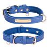 Pet Collars  Microfiber Leather Lettering Dog Collars Adjustable Dog Brand Anti Loss Collars