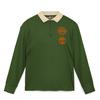 Outdoor Half-Zip Long Sleeve Polo Shirt Men Tops Black-Forest-Green A43UFEIN