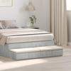 Bed Drawers Concrete Grey 120 X 36.5 X 16.5 Cm Particleboard
