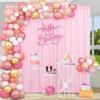 White Sheer Chiffon Backdrop Curtains, Wedding Backdrops Drapes for Birthday Party Photo Back Drop Background Home Decorations