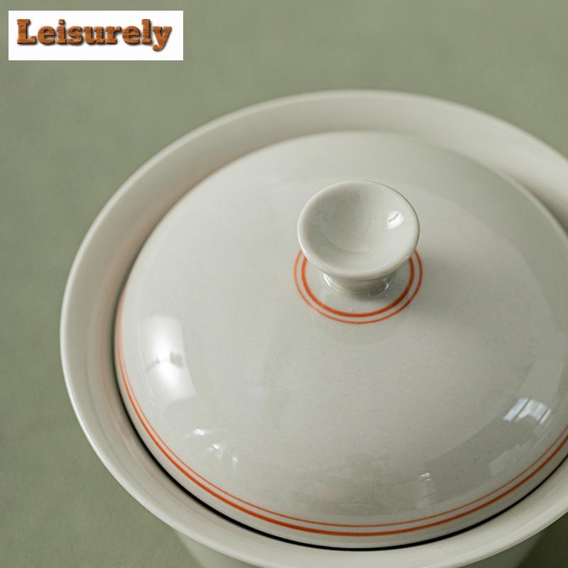 160ML Beixitang Handmade Ice Table Glaze  Tea Tureen Boutique Non Hot Ercai Gaiwan Tea Maker Cover Bowl Chinese Tea Set Craft
