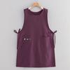 Polyester Long Vest Apron with Pockets Painting Apron New Pinafore Aprons  Kitchen Use
