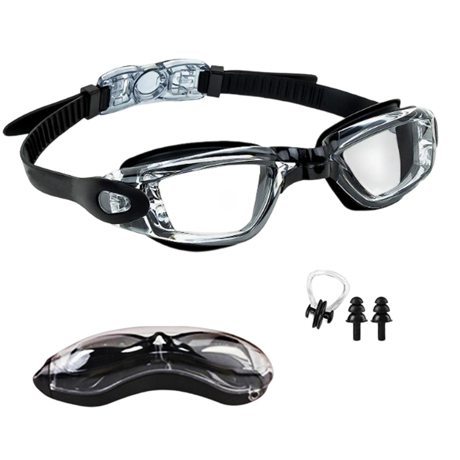 

Adult Swimming Goggles, Fog High-definition, Non Restrictive Silicone Electroplating Equipment, Myopia Swimming Goggles One Size