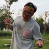 Realistic Halloween Cosplay Mask 3D Half Face Mask Halloween Pumpkin Mask  Costume Party Supplies