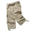 Mens 3/4 Cargo Shorts Summer Casual Cotton Combat Pants Multi Pocket