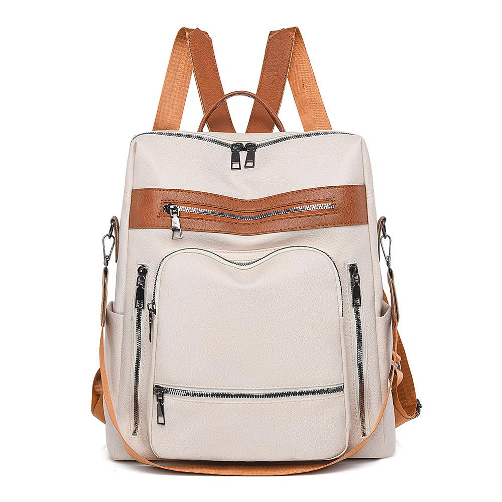 Small Backpack for Women's Backpack European and American Retro Fashion Women's Breast Bag Backpack