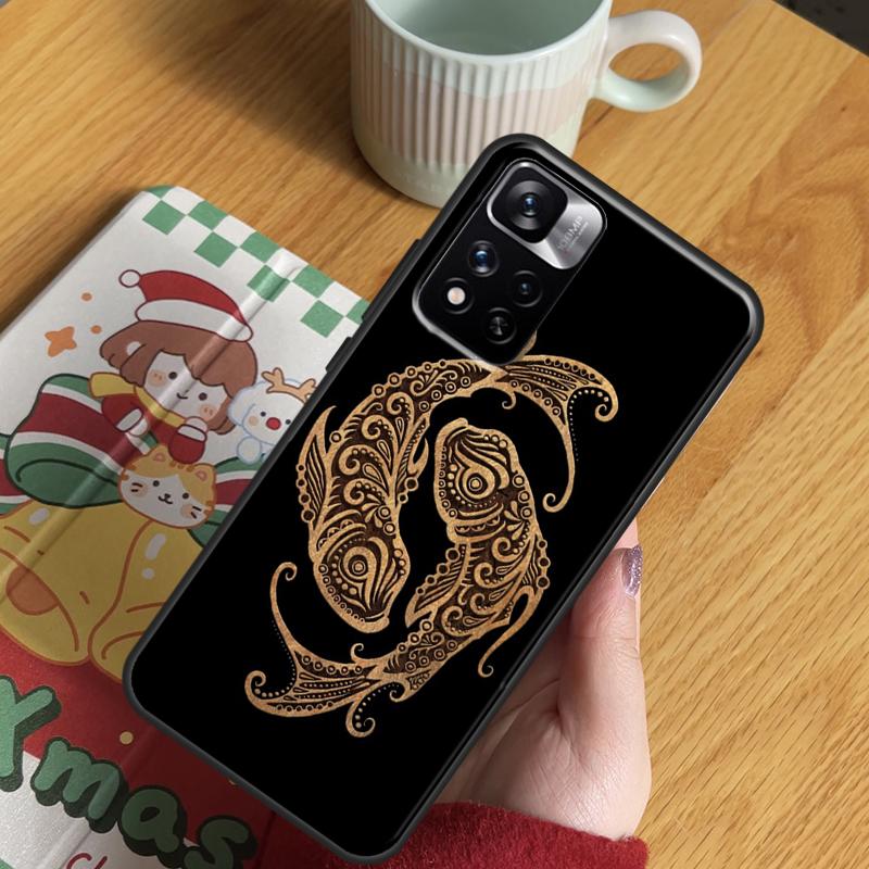Zodiac Signs Case For Xiaomi Redmi Note 13 Pro 14 12 11 10 15 Pro Plus Redmi 15 C 13 10C 12C 13C 14C Cover