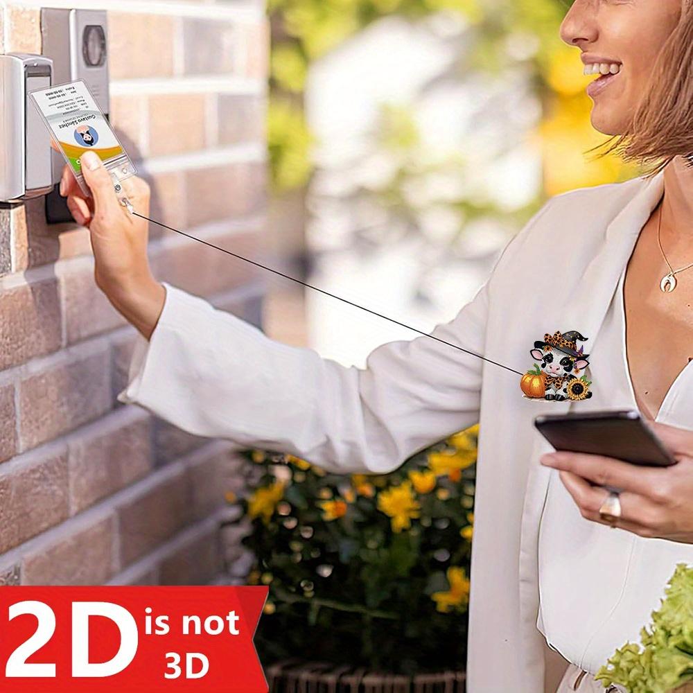 Cute Cow Badge Reel - Floral Bow Design, Scalable Clip for Nurses, Teachers, and Office Staff.