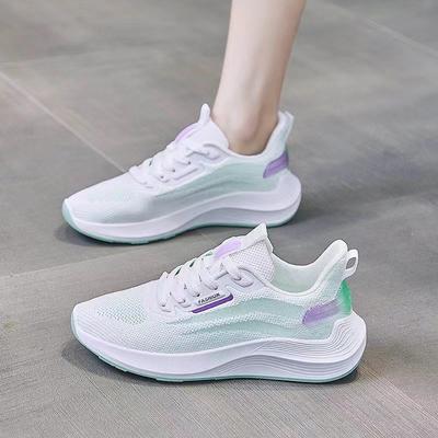 New Breathable Fly-woven Sneakers Comfortable Platform Travel Shoes Casual Shoes