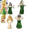 Bezauberndes Fee Tinkerbell Cosplay Tinkerbell Kleid Grünes Pixie Kostüm Für Erwachsene Mit Großem Größenbereich