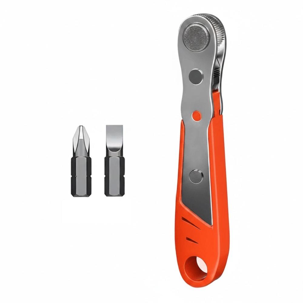 

Right Angle 1/4 Ratchet Screwdriver with Phillips and Flathead Bit Right Angle Screwdriver Tool As shown