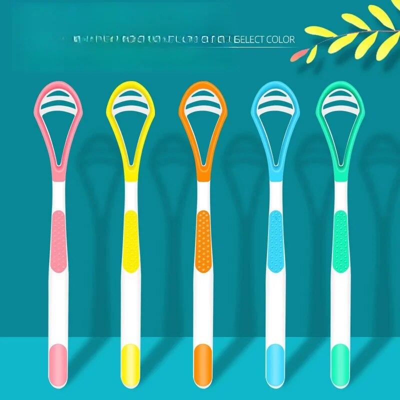 

1Pc Tongue Scrape, Tongue Scraper Brush Scraper, Oral Care Keep Fresh Breath, Tongue Cleaner рожевий