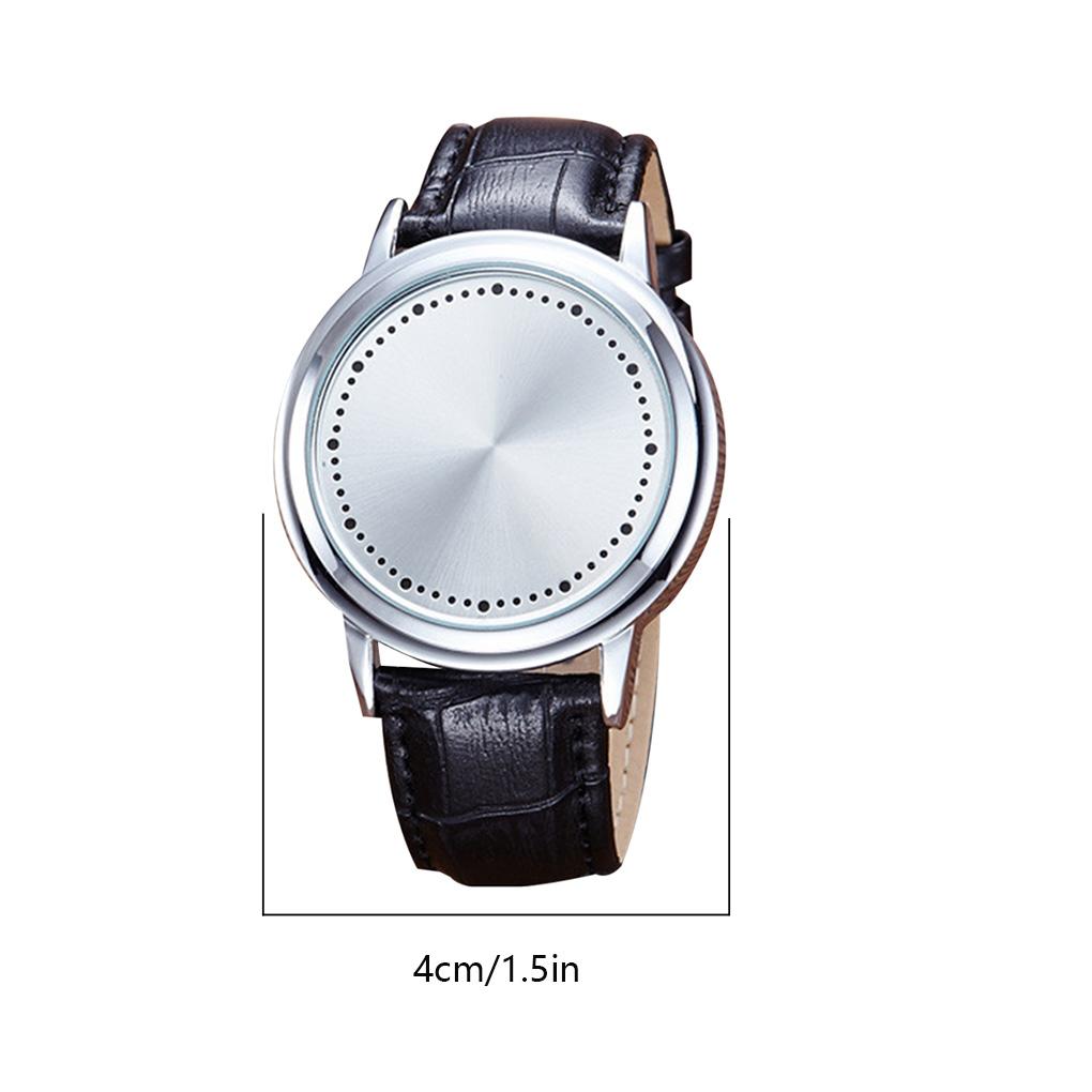 Персонализированные простые умные водонепроницаемые экранные светодиодные кожаные парные спортивные часы